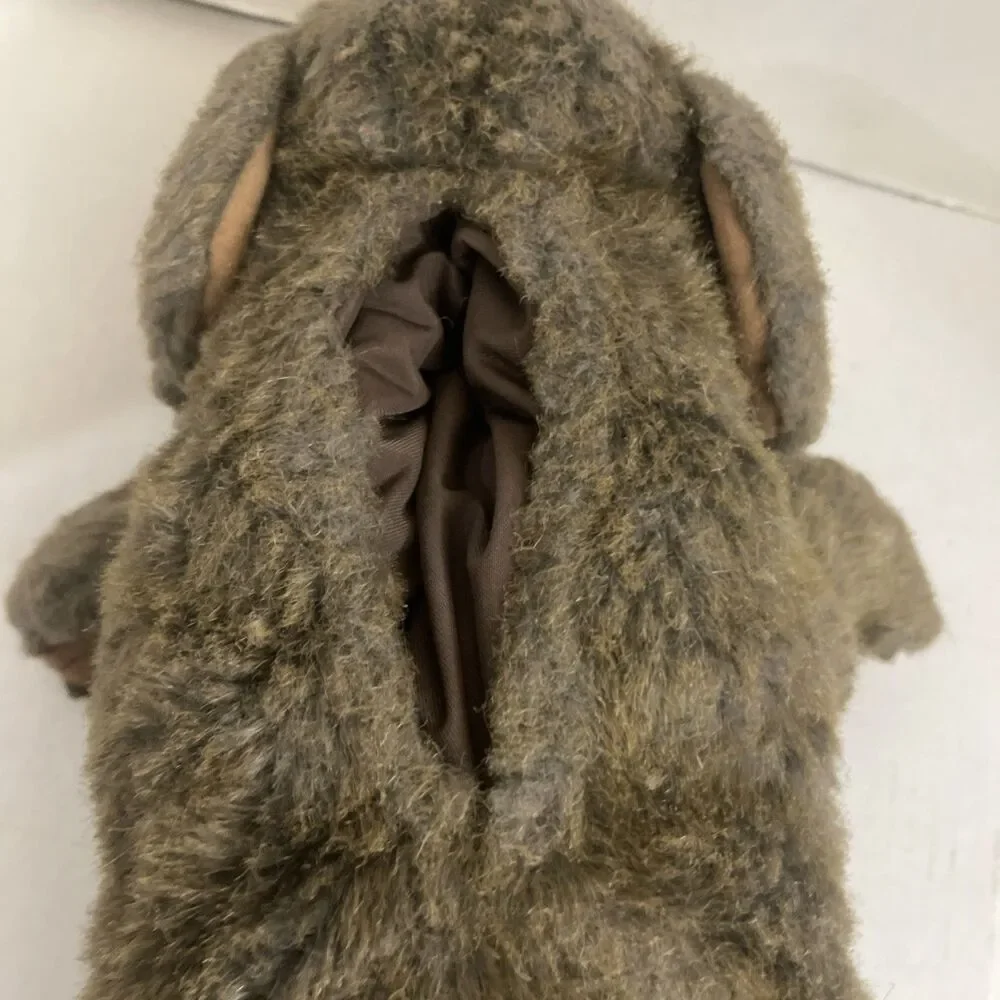 Folkmanis Sitting Puppy Dog Hand Puppet Full Body 14” Plush Brown Folktails
